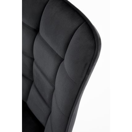 Chaise de salle à manger COMORO — 1 pièce, noire