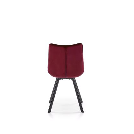 Chaise de salle à manger COMORO — 1 pièce, rouge foncé