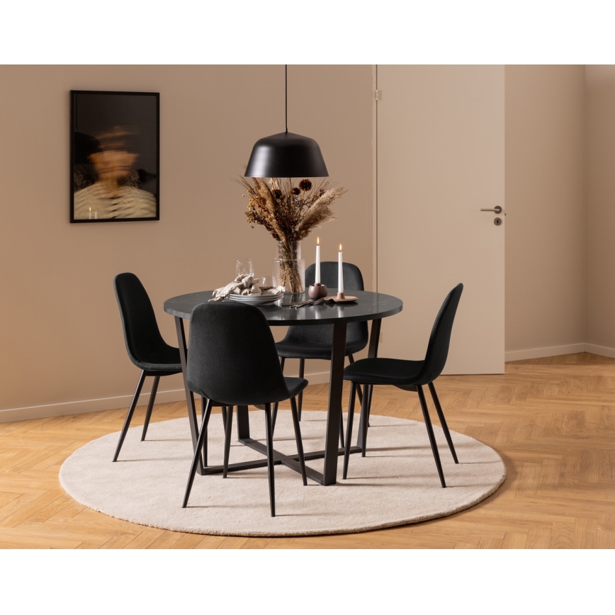 Chaise de salle à manger KAIA 1 pcs noir