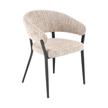 Chaise de salle à manger LOCUS 1 pièce beige