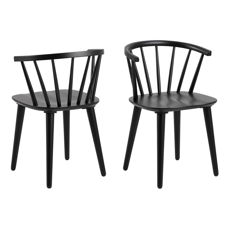 Chaise de salle à manger RUBY 2 pcs noir