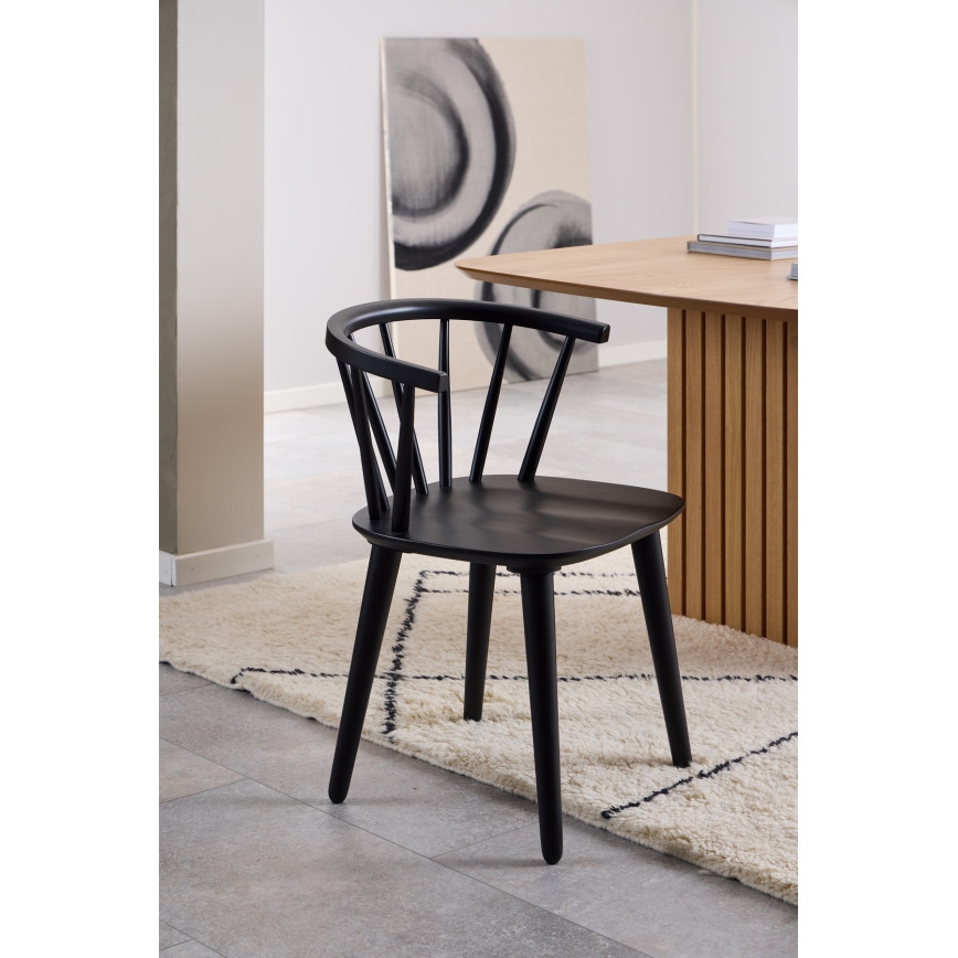 Chaise de salle à manger RUBY 2 pcs noir