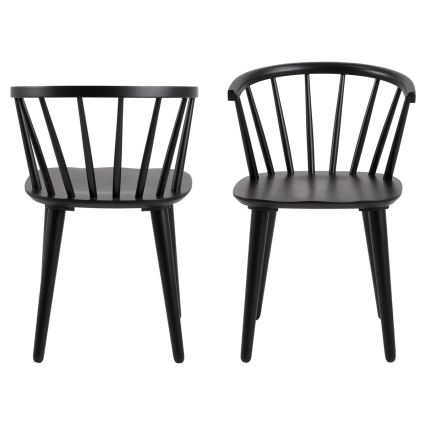 Chaise de salle à manger RUBY 2 pcs noir