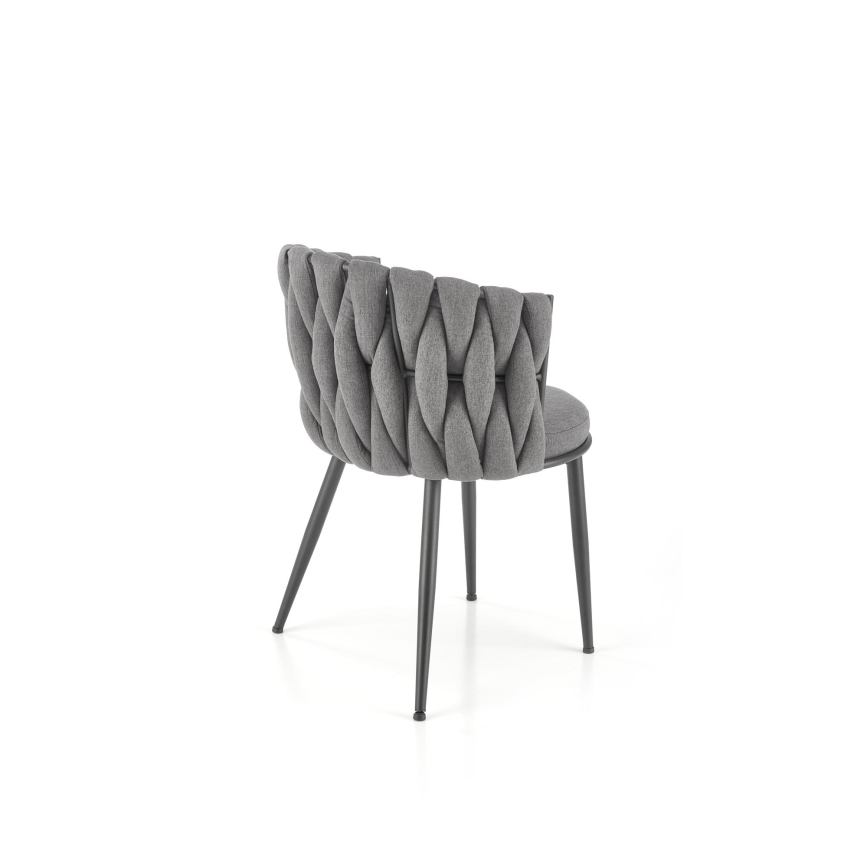 Chaise de salle à manger TILOQ 1 pièce grise