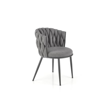 Chaise de salle à manger TILOQ 1 pièce grise