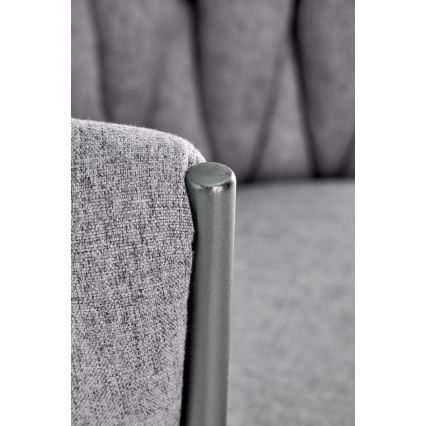 Chaise de salle à manger TILOQ 1 pièce grise