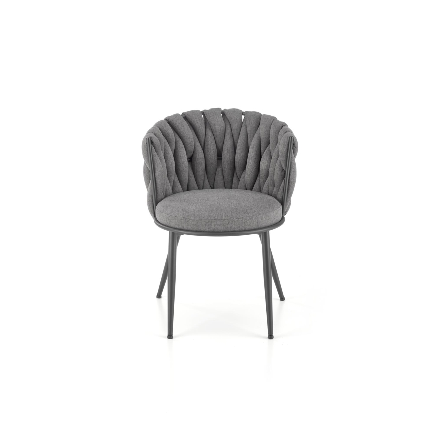 Chaise de salle à manger TILOQ 1 pièce grise