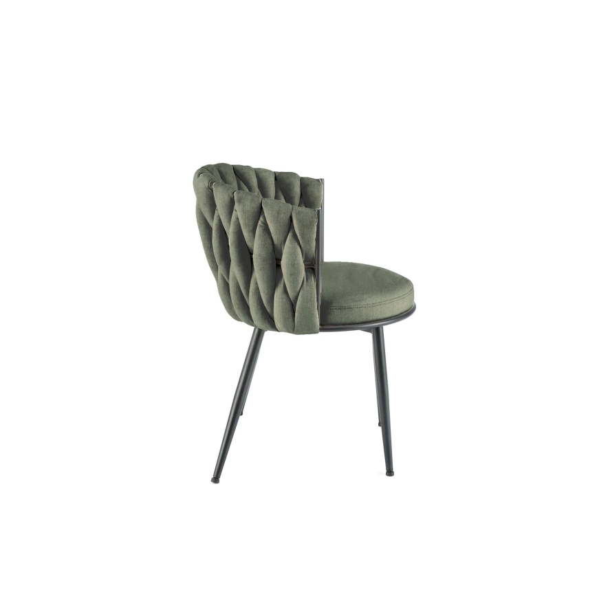 Chaise de salle à manger TILOQ 1 pièce, olive