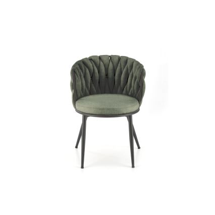 Chaise de salle à manger TILOQ 1 pièce, olive