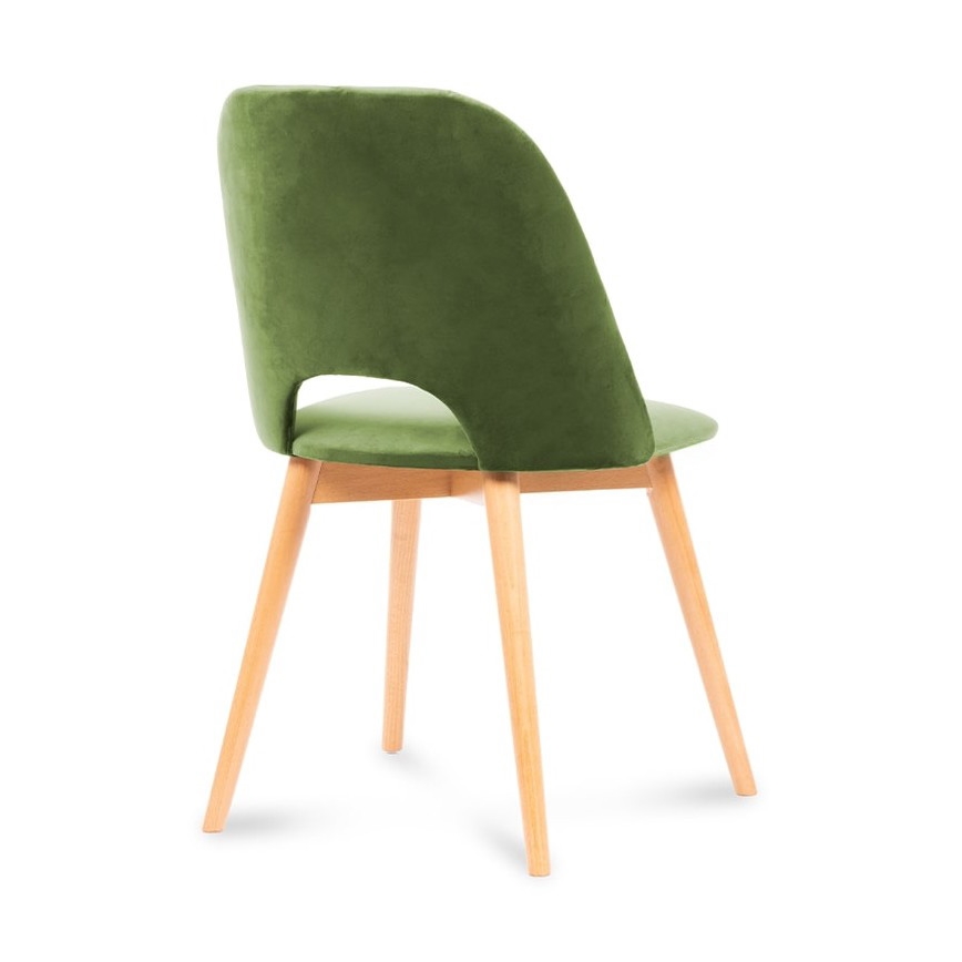 Chaise de salle à manger TINO 86x48 cm vert clair/chêne clair