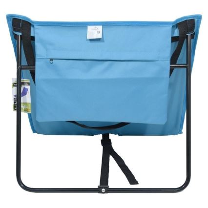 Chaise longue pliable bleu 160x55 cm