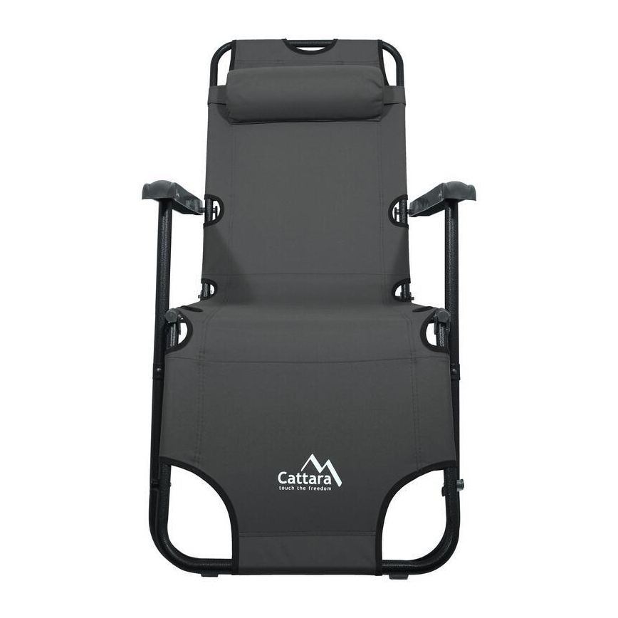 Chaise réglable pliable anthracite