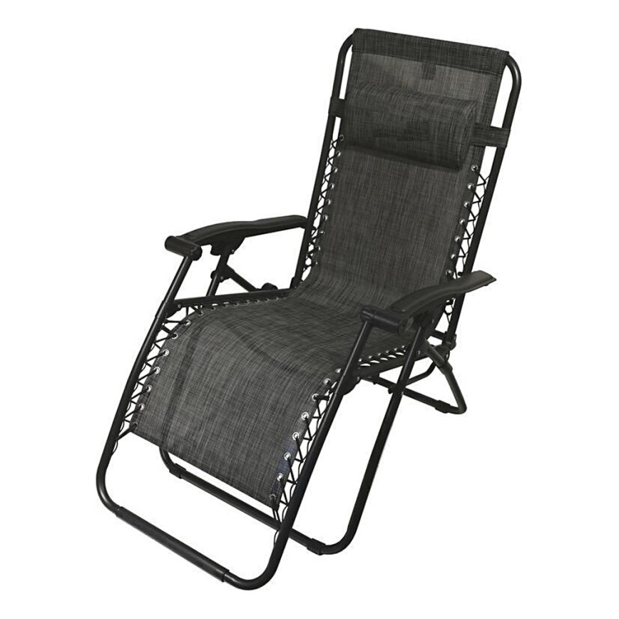 Chaise réglable pliable anthracite