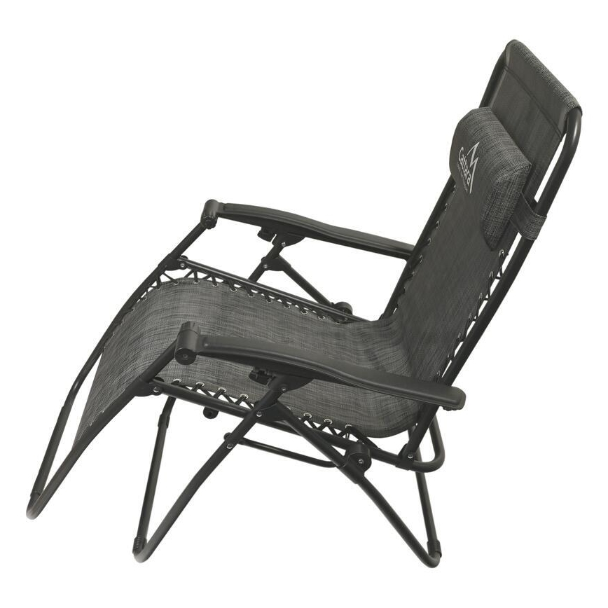 Chaise réglable pliable anthracite