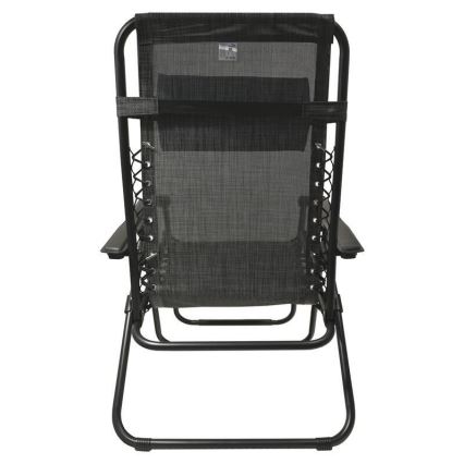 Chaise réglable pliable anthracite