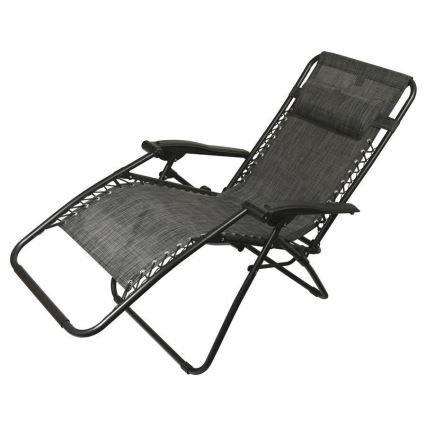 Chaise réglable pliable anthracite