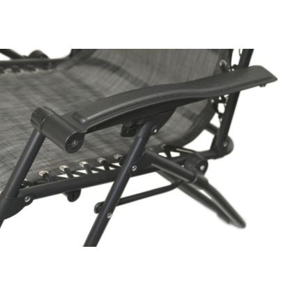 Chaise réglable pliable anthracite