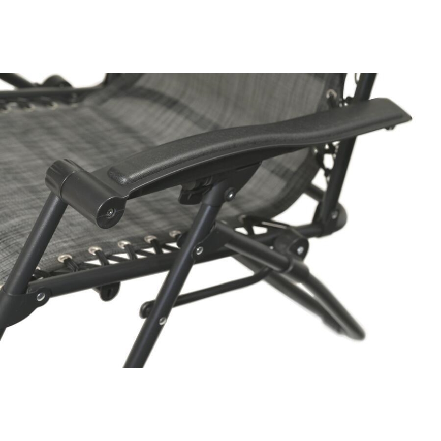 Chaise réglable pliable anthracite