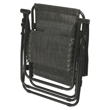 Chaise réglable pliable anthracite