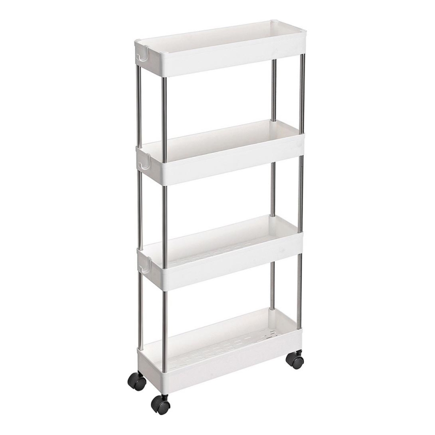 Chariot de rangement mobile MARGE blanc