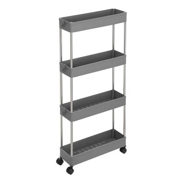 Chariot de rangement mobile MARGE gris