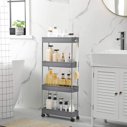 Chariot de rangement mobile MARGE gris