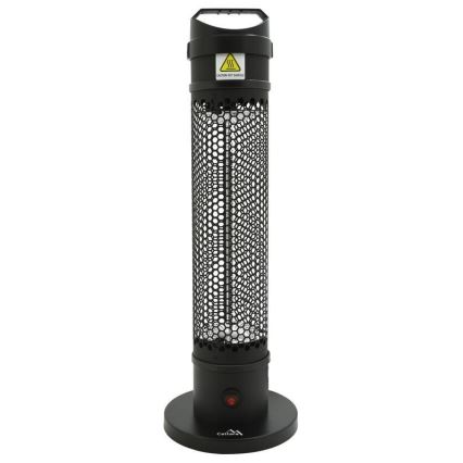 Chauffage infrarouge de sol 1000W/230V IP44 noir