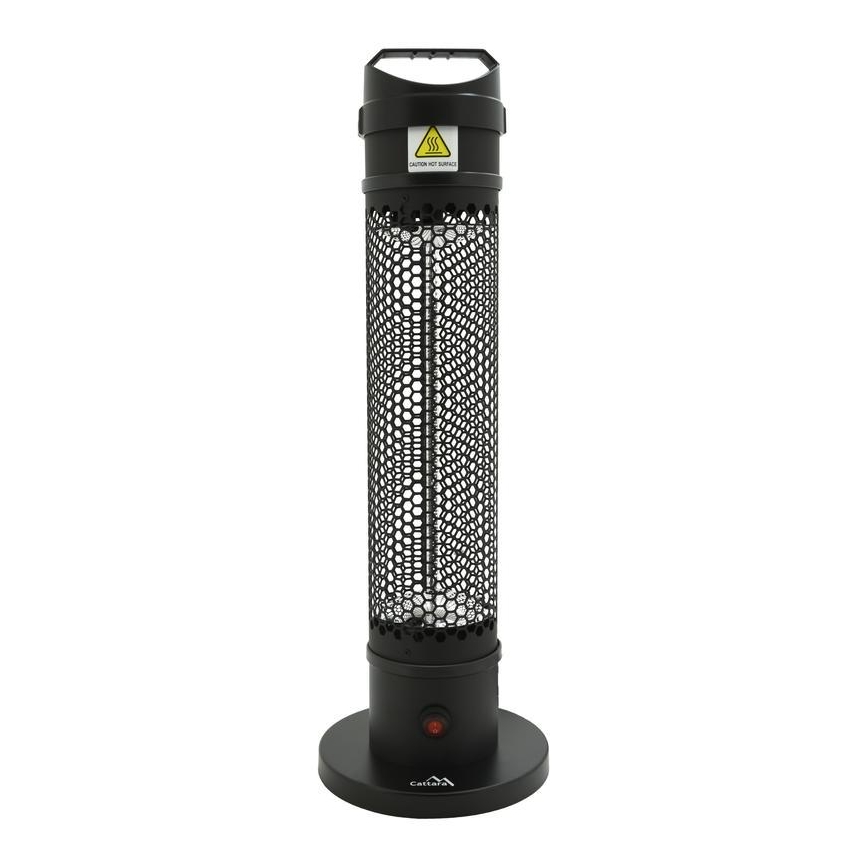 Chauffage infrarouge de sol 1000W/230V IP44 noir