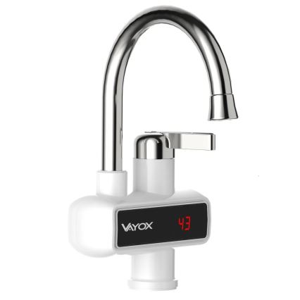 Chauffe-eau instantané avec écran Chauffe-eau instantané avec écran LED 3000W/230V IPX4 blanc3000W/230V IPX4 blanc