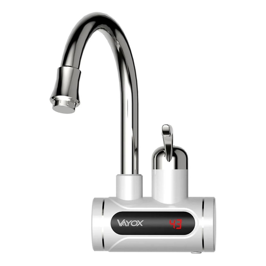 Chauffe-eau instantané avec écran Chauffe-eau instantané avec écran LED 3000W/230V IPX4 blanc3000W/230V IPX4 blanc