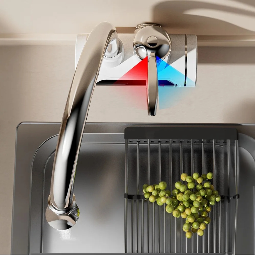 Chauffe-eau instantané avec écran Chauffe-eau instantané avec écran LED 3000W/230V IPX4 blanc3000W/230V IPX4 blanc