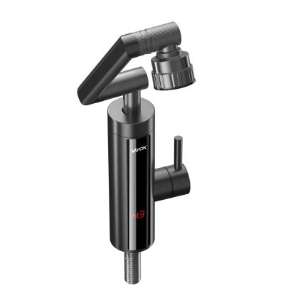 Chauffe-eau instantané avec écran LED 3000W/230V IPX4 anthracite