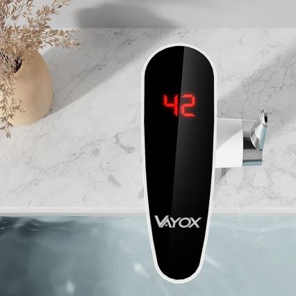 Chauffe-eau instantané avec écran LED 3000W/230V IPX4 blanc
