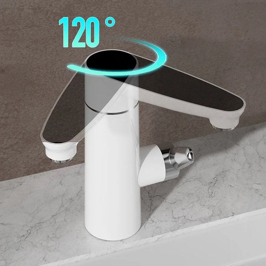 Chauffe-eau instantané avec écran LED 3000W/230V IPX4 blanc