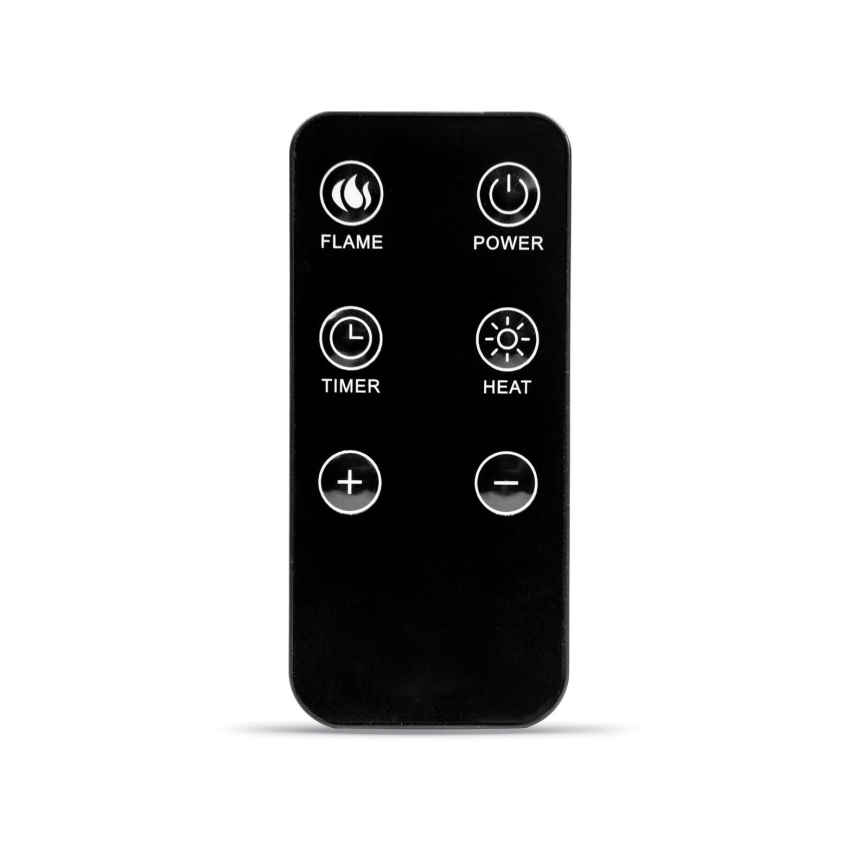 Cheminée électrique LED avec chauffage LED/2000W/230V + télécommande