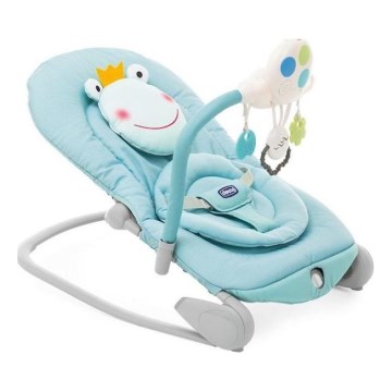 Chicco - Baby-Vibrationsliege mit Melodie BALLOON Froggy blau
