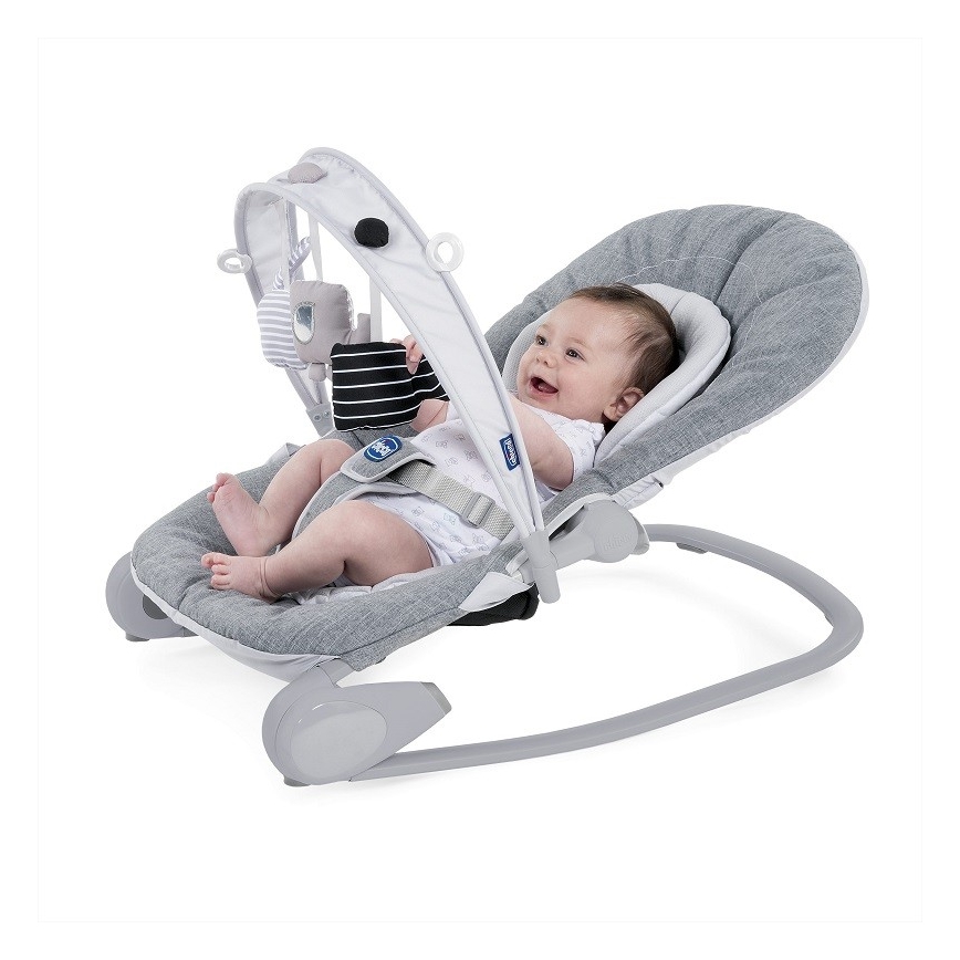 Chicco – Babywippe HOOPLA grau/weiß