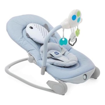 Chicco - Berceuse vibrante pour bébé avec une mélodie BALLOON Dots bleu