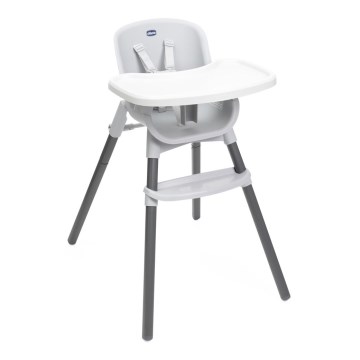 Chicco - Chaise haute enfant ZEST 3en1 blanc/gris