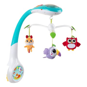 Chicco - Culla mobile con proiettore MAGIC FOREST 3xAA