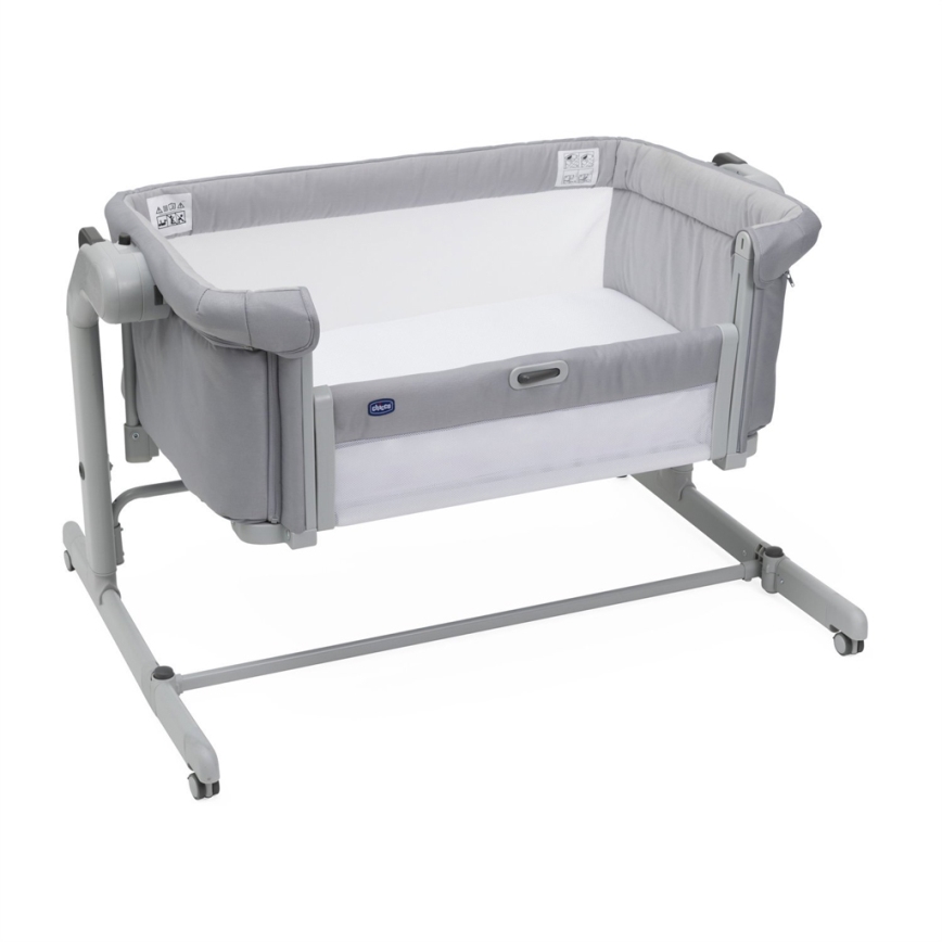 Chicco - Culla per bambini 2in1 2v1 NEXT2ME MAGIC EVO grigio chiaro