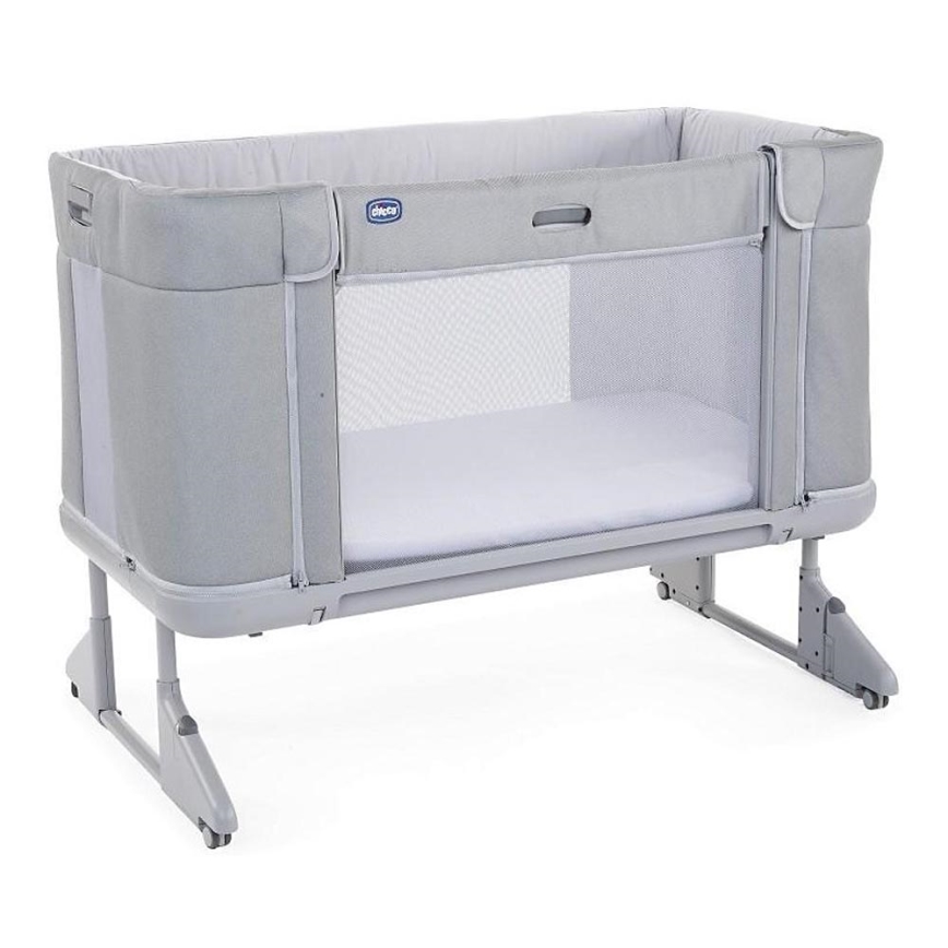 Chicco - Culla per bambini 3in1 3v1 NEXT2ME FOREVER grigio chiaro