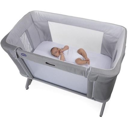 Chicco - Culla per bambini 3in1 3v1 NEXT2ME FOREVER grigio chiaro