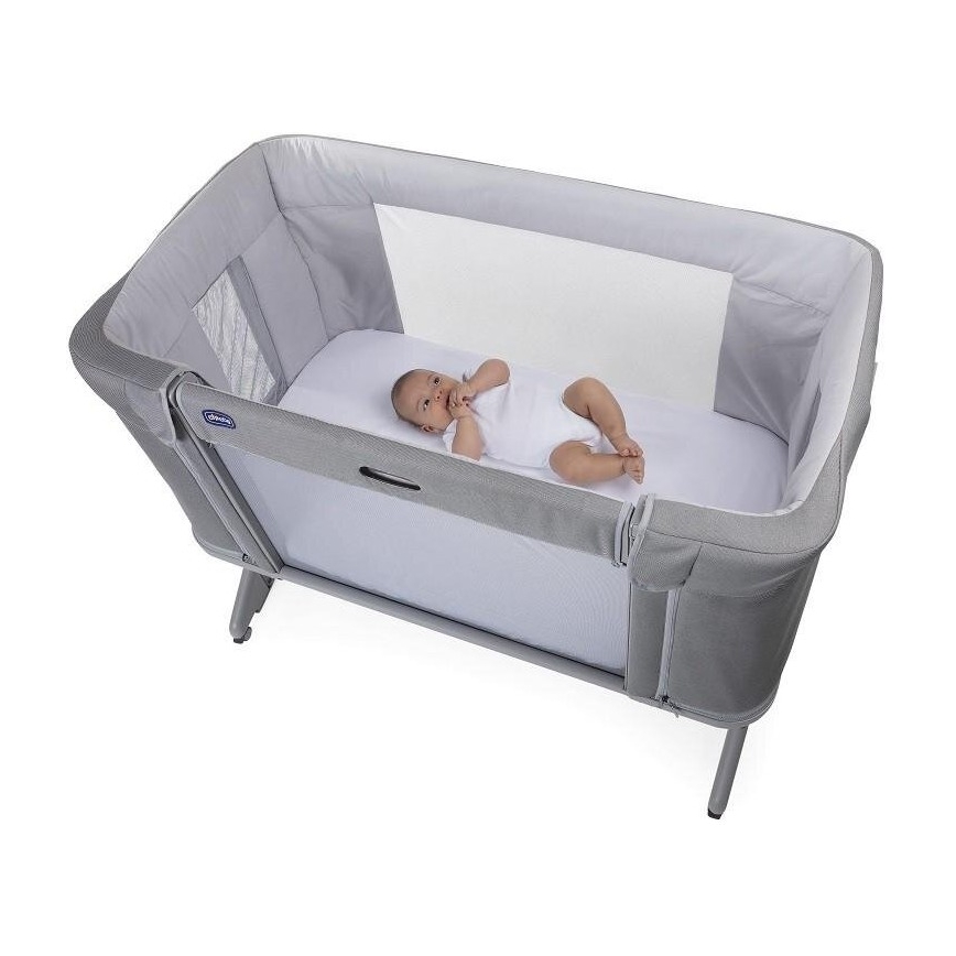 Chicco - Culla per bambini 3in1 3v1 NEXT2ME FOREVER grigio chiaro