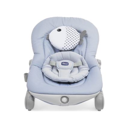 Chicco - Dondolo vibrante per bambini con melodia BALLOON Dots blu