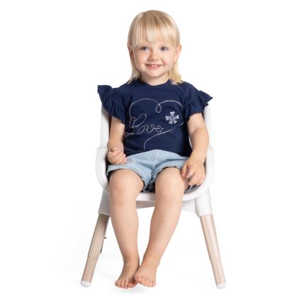 Chicco - Esstischstuhl für Kinder ZEST 3in1 weiß/grau