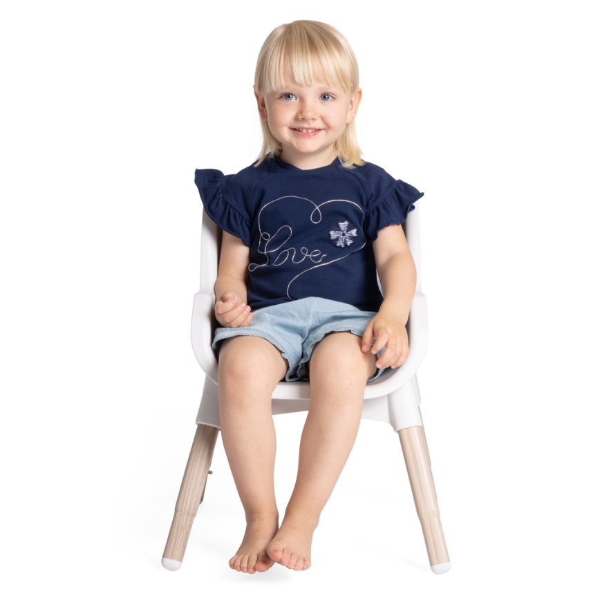 Chicco - Esstischstuhl für Kinder ZEST 3in1 weiß/grau