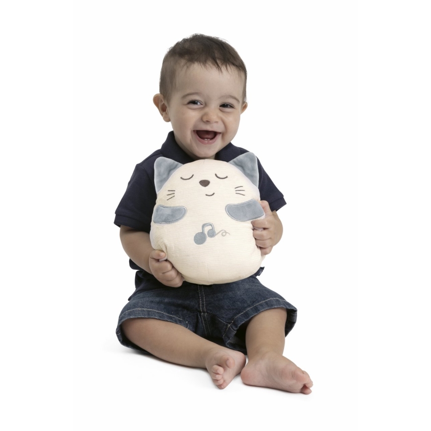 Chicco - Jouet interactif en peluche chat 3xAAA