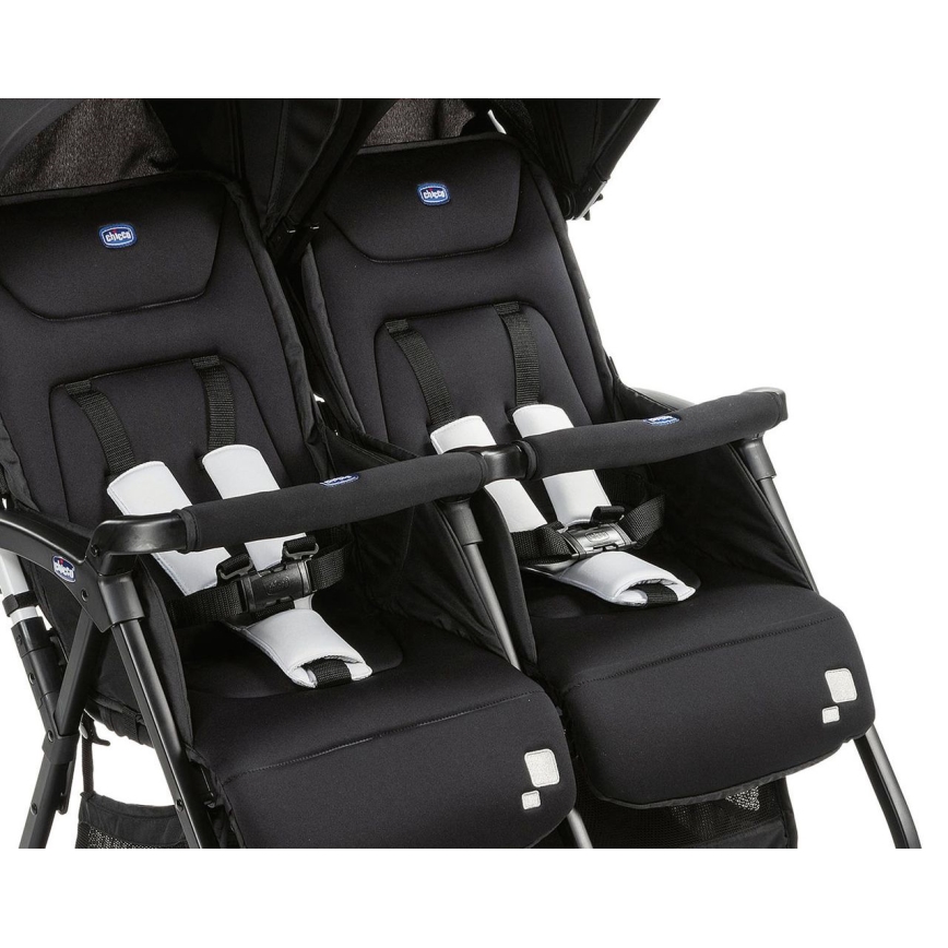 Chicco - Kinderwagen für Zwillinge OHLALA TWIN Black Nacht schwarz