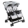 Chicco - Kinderwagen für Zwillinge OHLALA TWIN Silver Katze silbern